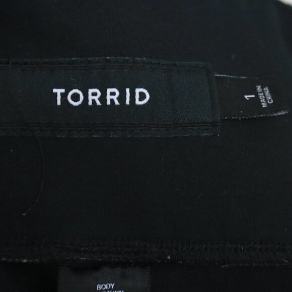 TORRID Pixie Skinny Studio Luxe Ponte High-Rise Fleece Lined Pant Size 1X - Picture 8 of 11